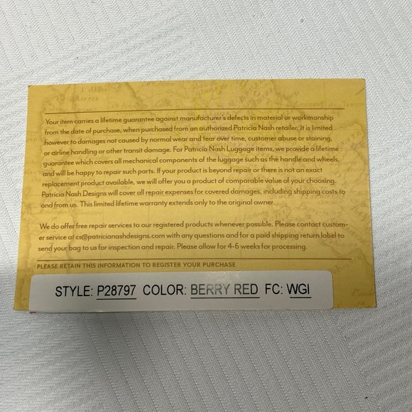 NWOT - Patricia Nash Benvenuto Berry Red Tote - Picture 15 of 15